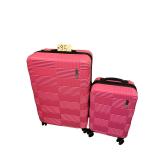 2 PINK AMERICAN TOURISTER HARD CASE ROLLING SUITCASES