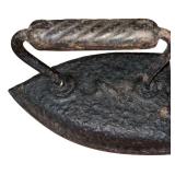 ANTIQUE CAST-IRON SAD IRON - APPEARS TO BE MARKED NO. 7