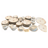 APPROX. 97 PIECES OF WALBRZYCH POLAND CHINA: 2 PLATTERS, 2 SERVING BOWLS, GRAVY BOAT, CREAM, SUGAR, 12 SMALL BOWLS, 12 SUPPER PLATES, 12 DESSERT PLATES, 12 SALAD PLATES, 18 CUPS, 12 SAUCERS, 12 SALAD 