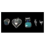 Sterling Silver Jewelry Lot, 1.29 Troy Oz. (Including Stones)