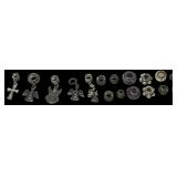 Metal Bracelet Charms: Cross, Angels, Beads
