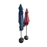2 PATIO UMBRELLAS