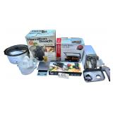 BLACK & DECKER HANDY JUICER, HAMILTON BEACH BIG MOUTH JUICE EXTRACTOR, SUNBEAM PANINI MAKER AND GRILL, ELECTRIC MEAT GRINDER, ONEIDA CHEF’S MANDOLIN SLICER, THE SHARPER IMAGE FOOD SCALE, HAMILTON BE