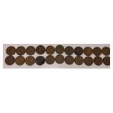APPROX. 22 U.S. INDIAN HEAD PENNIES, APPEARS TO BE 1907 DATES.