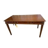 LOUIS XVI REVIVAL STYLE 1-DRAWER WOODEN WRITING DESK - APPROX. 29.5” TALL X 53.5” WIDE X 28” DEEP