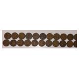 22 U.S. INDIAN HEAD PENNIES, ALL APPEAR TO BE 1903 DATE.