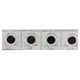 AMERICAN CIVIL WAR ERA INDIAN HEAD PENNIES, 3- 1864, 1-1865.