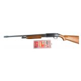 VINTAGE WESTERNFIELD 20 GAUGE PUMP SHOTGUN, MODEL M550C, CHAMBERED FOR 2 3/4 AND 3 INCH SHELLS, 26 INCH BARREL W C-LECT CHOKE, MADE IN U.S.A. (MORE THAN LIKELY MADE BY MOSSBERG FOR MONTGOMERY WARD AND