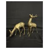 Solid Brass Set of Deer