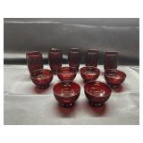 Anchor Hocking Royal Ruby 11pc Lot
