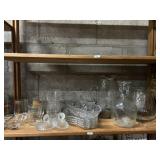 Shelf Lot-crystal/clear glass anchor hocking more