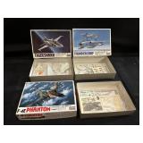 Open Box Arii Jet Fighter Series Model Kit Lot