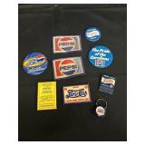 Vintage Pepsi Patches, Pins and more