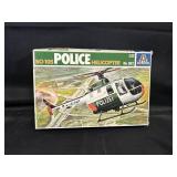 Open Box Vtg Italeri BO 105 Police Helicopter
