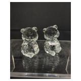 Fenton Art Glass Bear Paperweight lot