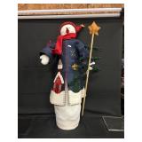 33' Fabric Snowman Doorstop
