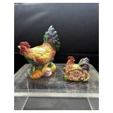 Fitz and Floyd Rooster Lot