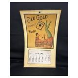 1935 Old Gold Advertising Calendar
