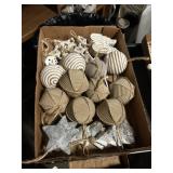 Burlap/Wood Christmas Lot