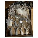 Christmas Ornament Lot-Silver Tone