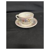 Syracuse China Floral Cup/Saucer Set