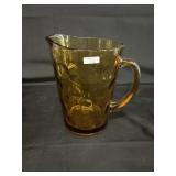 Vtg Hazel Atlas Eldorado Amber Pitcher
