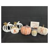 Fall/Pumpkin Wooden/Resin Lot