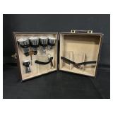 Faux Leather Travel Bar