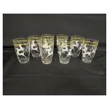vintage Libbey White Deer tumblers
