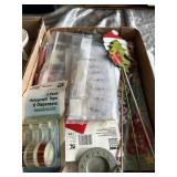Box Lot-Christmas Tags/Metal Stakes/Bags more