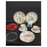 Miscellaneous Plates/Teacup and Saucers Lot