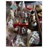 Box of Christmas Ornaments/Decor