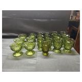 Indiana Glass Colony Whitehall Avocado Green Glass