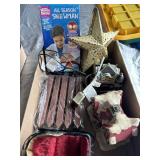 Box of Christmas Ornaments/Decor