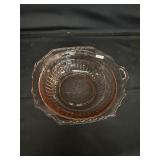 Anchor Hocking pink depression glass vegetabl asis