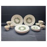 SCIO Japan 'Holly Berry' Christmas dinnerware