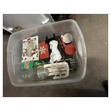 Tote Full of Christmas Decor