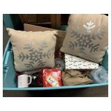 Tote Full of Christmas Decor-No Lid