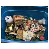 Tote Full of Christmas Decor