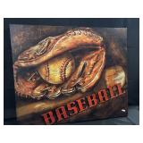 Large Baseball Canvas