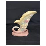 Hull Art Pottery Magnolia Cornucopia Vase
