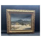 Gold Frame Original Oil Painting