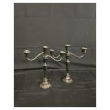 Flawed Gorham Silverplate Candleabra