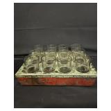 Vintage Style Beverage Serving Set Metal/Wood