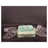 1950s Anchor Hocking Serva-Snack Set