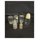 Vtg Glassware-Snuff Storage, Table Service More