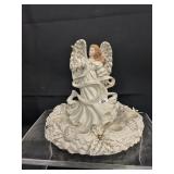 Danbury Mint Millennium Angel w/candle holder