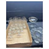 Vintage Silver Overlay Drinking Glasses/Serving Pc