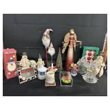 Christmas Decor Lot-Snowman/Santa and more