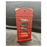 Metal Red Telephone Booth Lantern